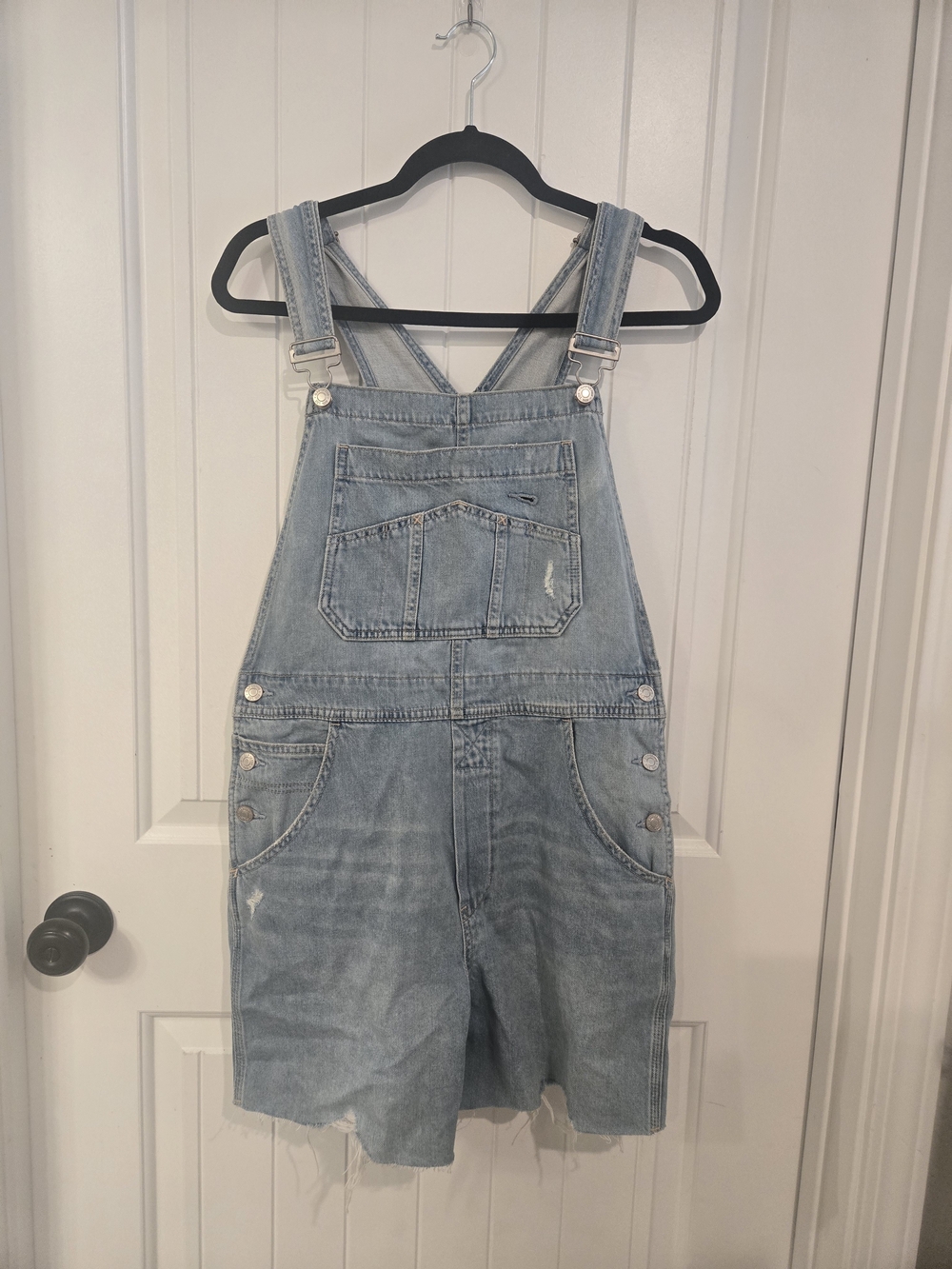 GAP Light Blue Denim Short Overalls